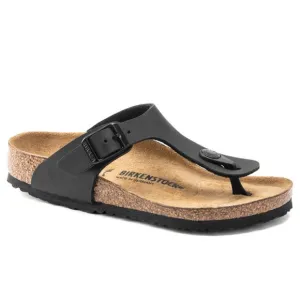 KIDS - Birkenstock Kids Gizeh Birko-Flor Black Thong Sandals‎
