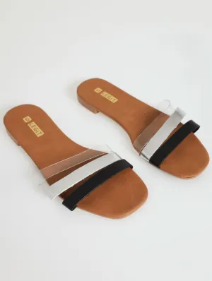 Ladies Flat Strap Pushin Sandal