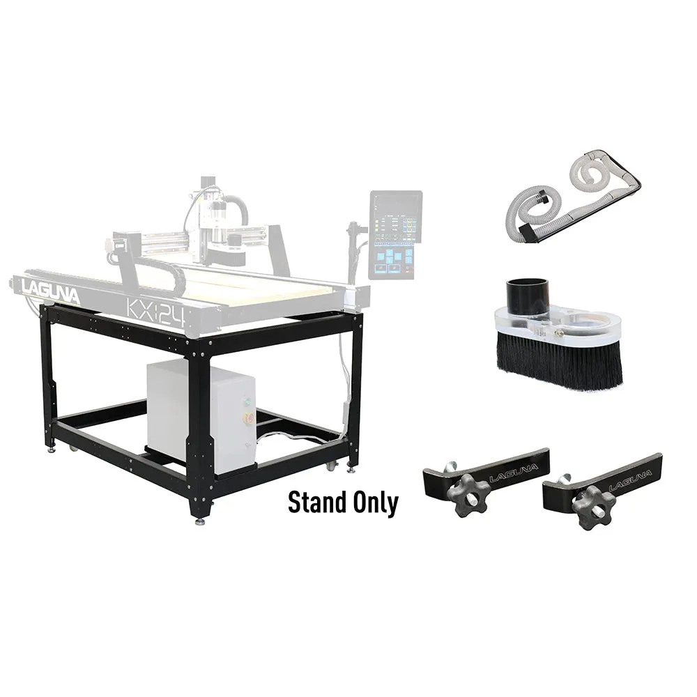 Laguna KX|24 Accessories Bundle: Mobile Stand, Overhead Dust Kit, Dust Shoe, 2 Clamps