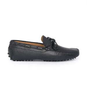 Leather Rubber Loafers - Blue