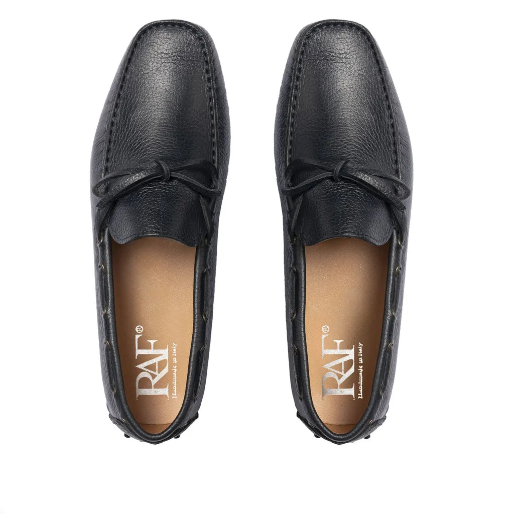 Leather Rubber Loafers - Blue