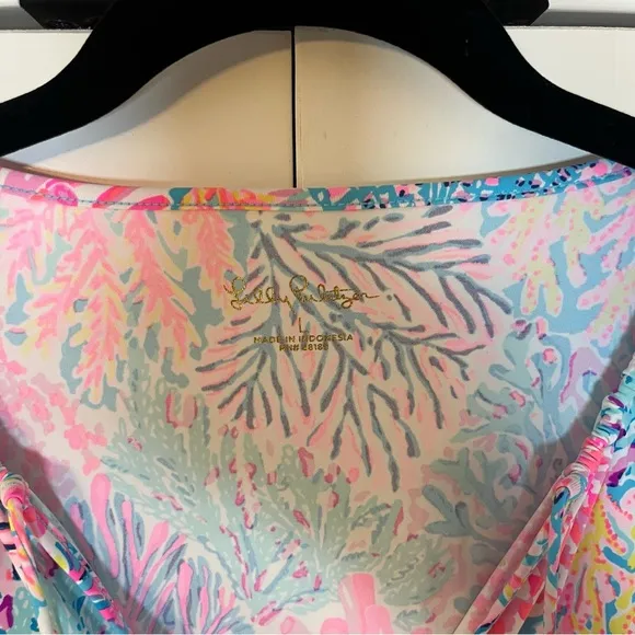 Lilly Pulitzer Johana Cover Up Dress in Multi Splashdance Size Large