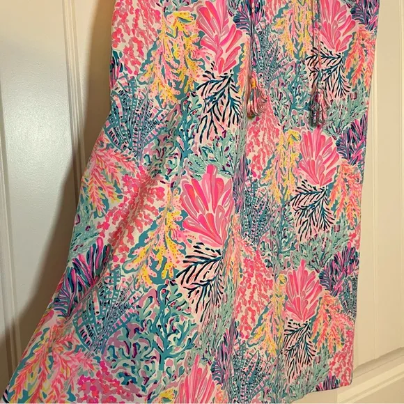 Lilly Pulitzer Johana Cover Up Dress in Multi Splashdance Size Large