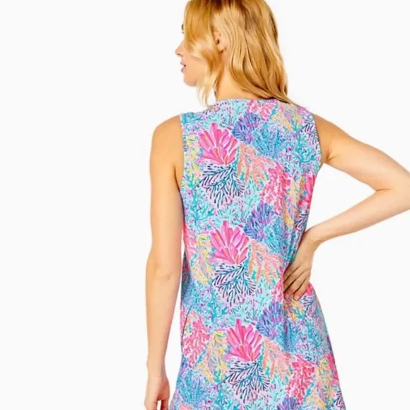 Lilly Pulitzer Johana Cover Up Dress in Multi Splashdance Size Large