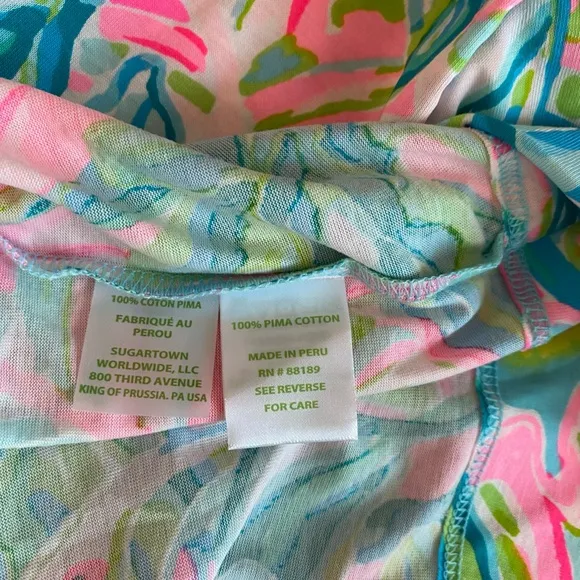 Lilly Pulitzer NWOT Marlowe Dress One In a Melon Size XS Pima Cotton