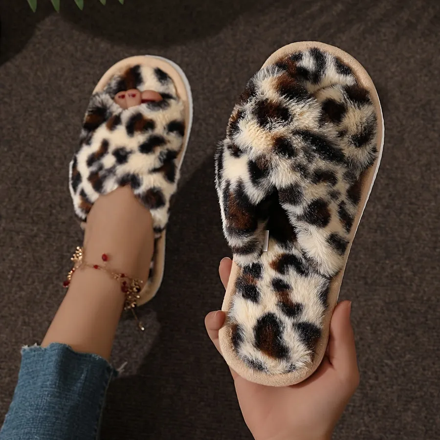 Lisa – Elegant Pluche Indoor Slippers, Comfortabele Slip-On voor Alle Seizoenen