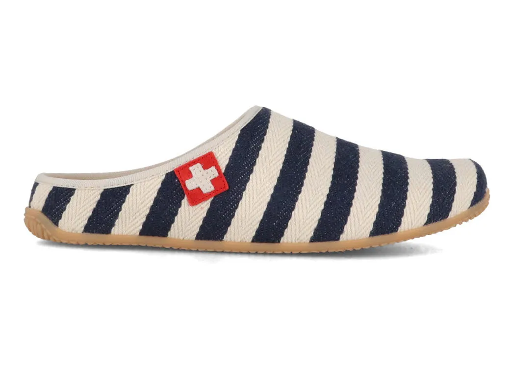 Living Kitzbühel Women Slippers 'Stripes', riviera