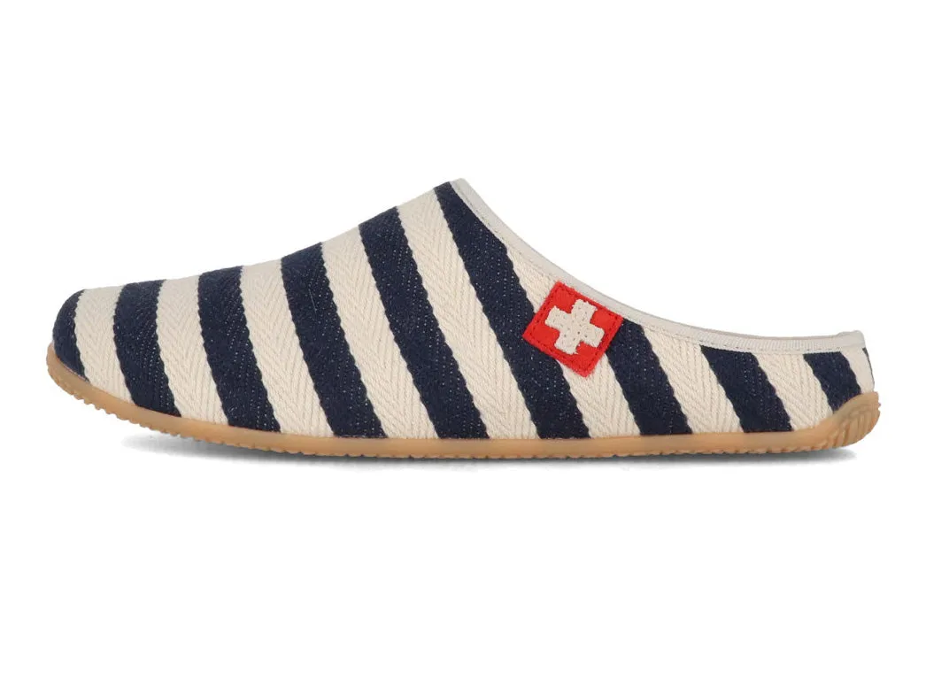 Living Kitzbühel Women Slippers 'Stripes', riviera