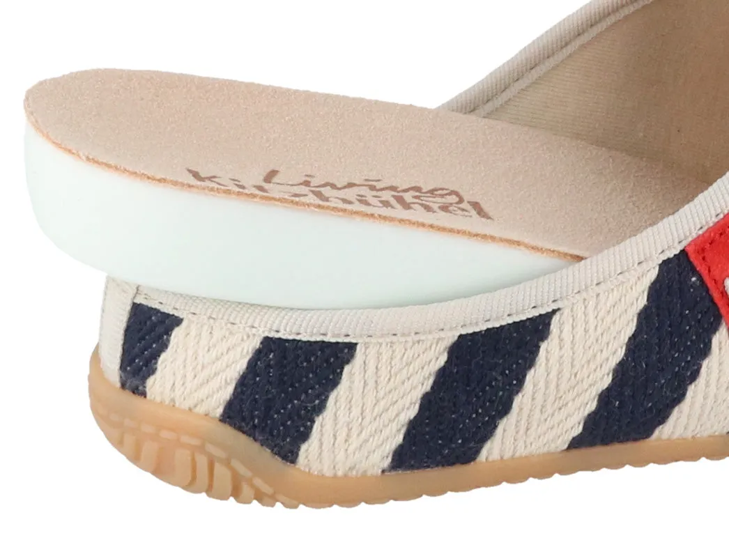 Living Kitzbühel Women Slippers 'Stripes', riviera