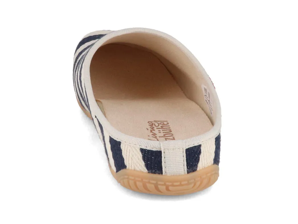 Living Kitzbühel Women Slippers 'Stripes', riviera