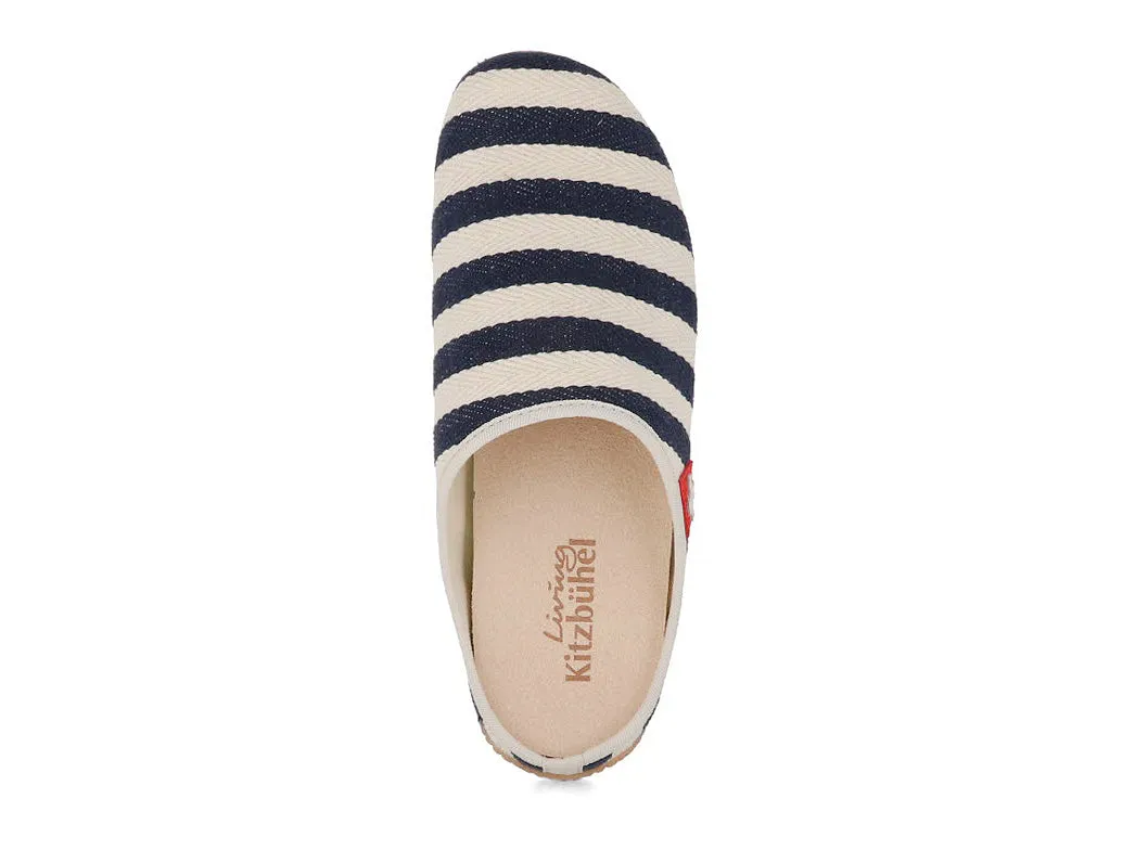 Living Kitzbühel Women Slippers 'Stripes', riviera