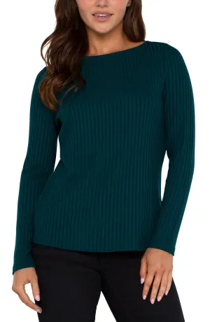 Long Sleeve Boat Neck Top