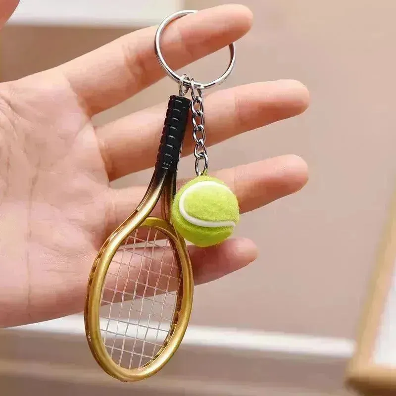 Love-All Lobs Tennis Racket & Ball Keychain