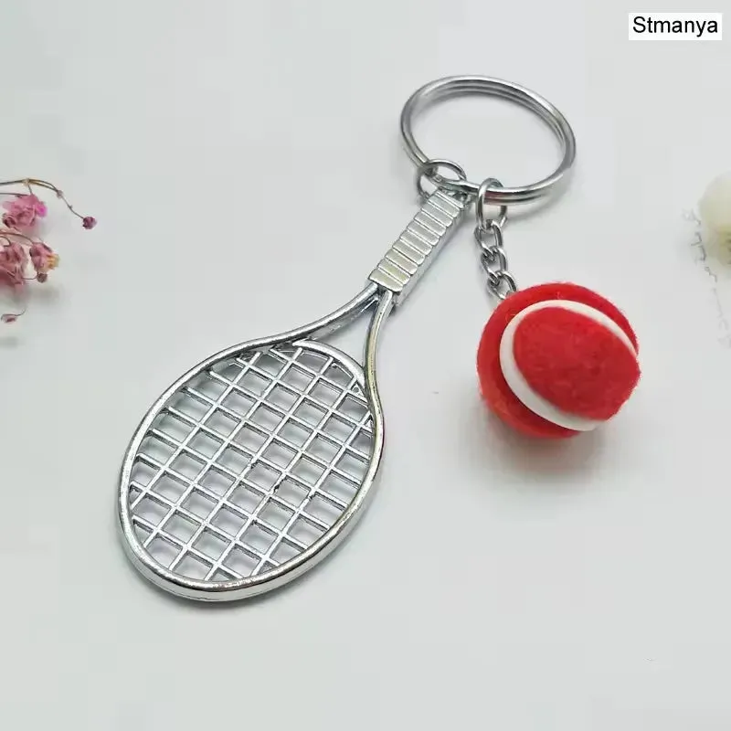 Love-All Lobs Tennis Racket & Ball Keychain