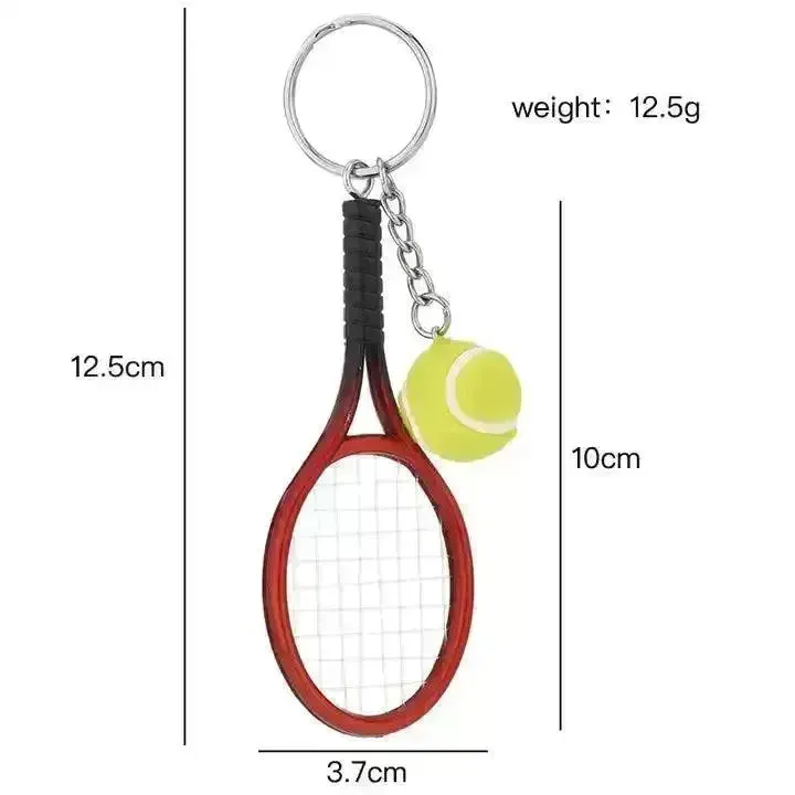 Love-All Lobs Tennis Racket & Ball Keychain
