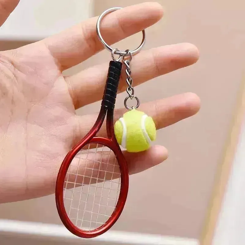 Love-All Lobs Tennis Racket & Ball Keychain