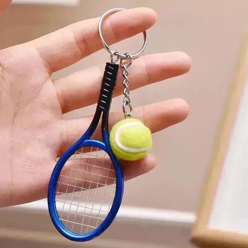 Love-All Lobs Tennis Racket & Ball Keychain