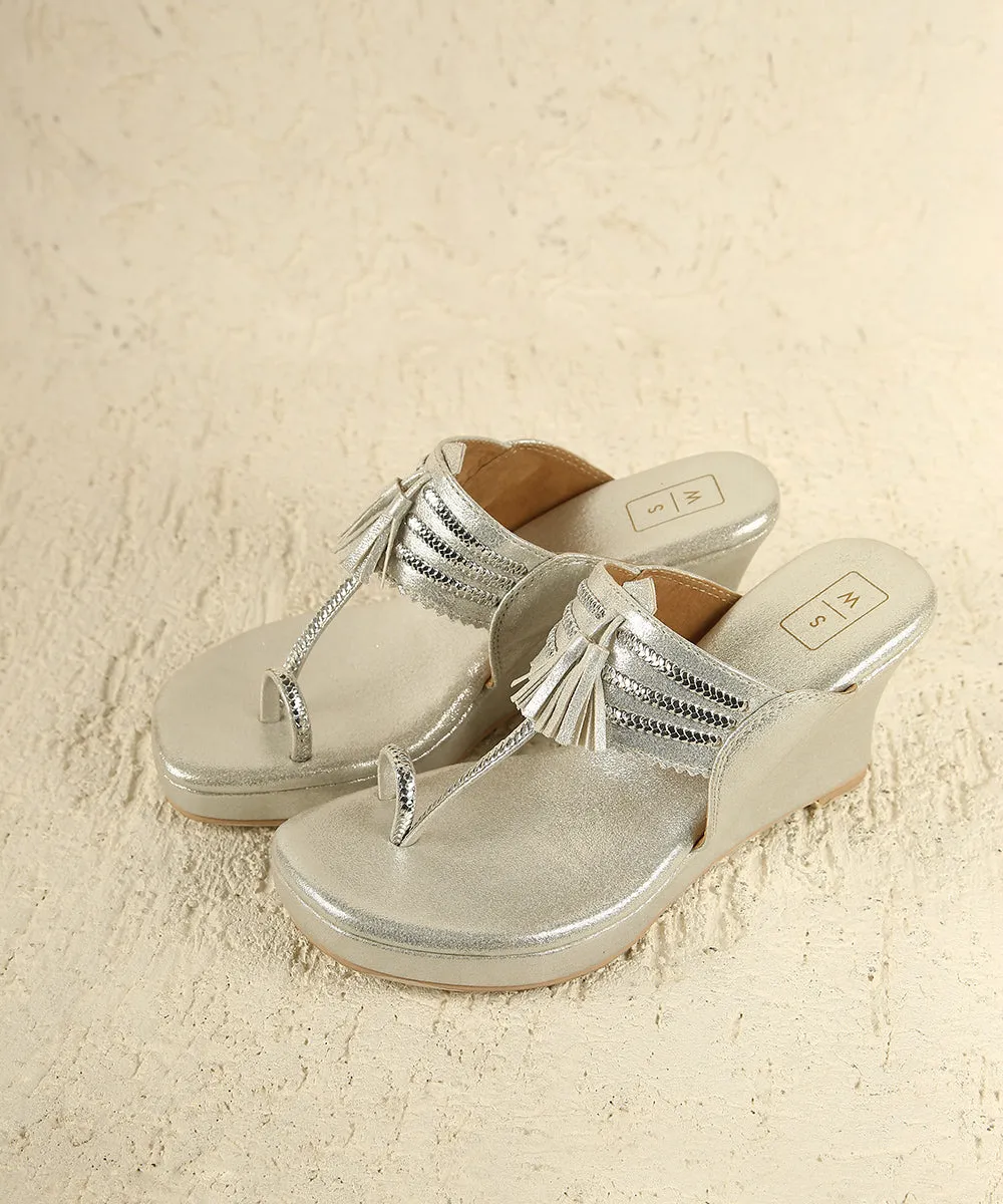 Madhuri Silver Wedges