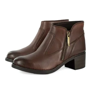Majola : Ladies Leather Ankle Boot in Sable Relaxa