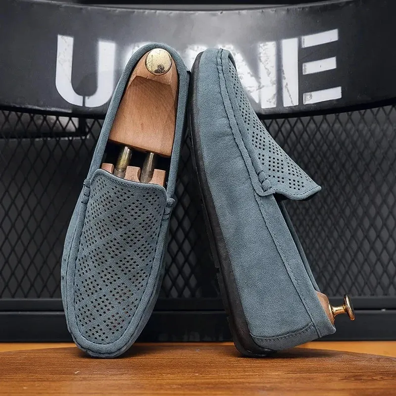 Men Breathable Hollow Casual Men Shoes Summer New Loafers Men Business Shoes Designer Loafers Shoe