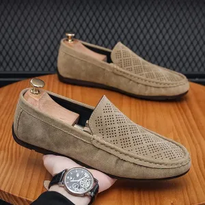Men Breathable Hollow Casual Men Shoes Summer New Loafers Men Business Shoes Designer Loafers Shoe