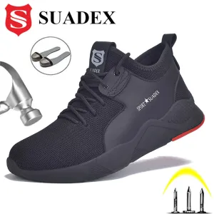 Men Work Safety Shoes Steel Toe Cap
