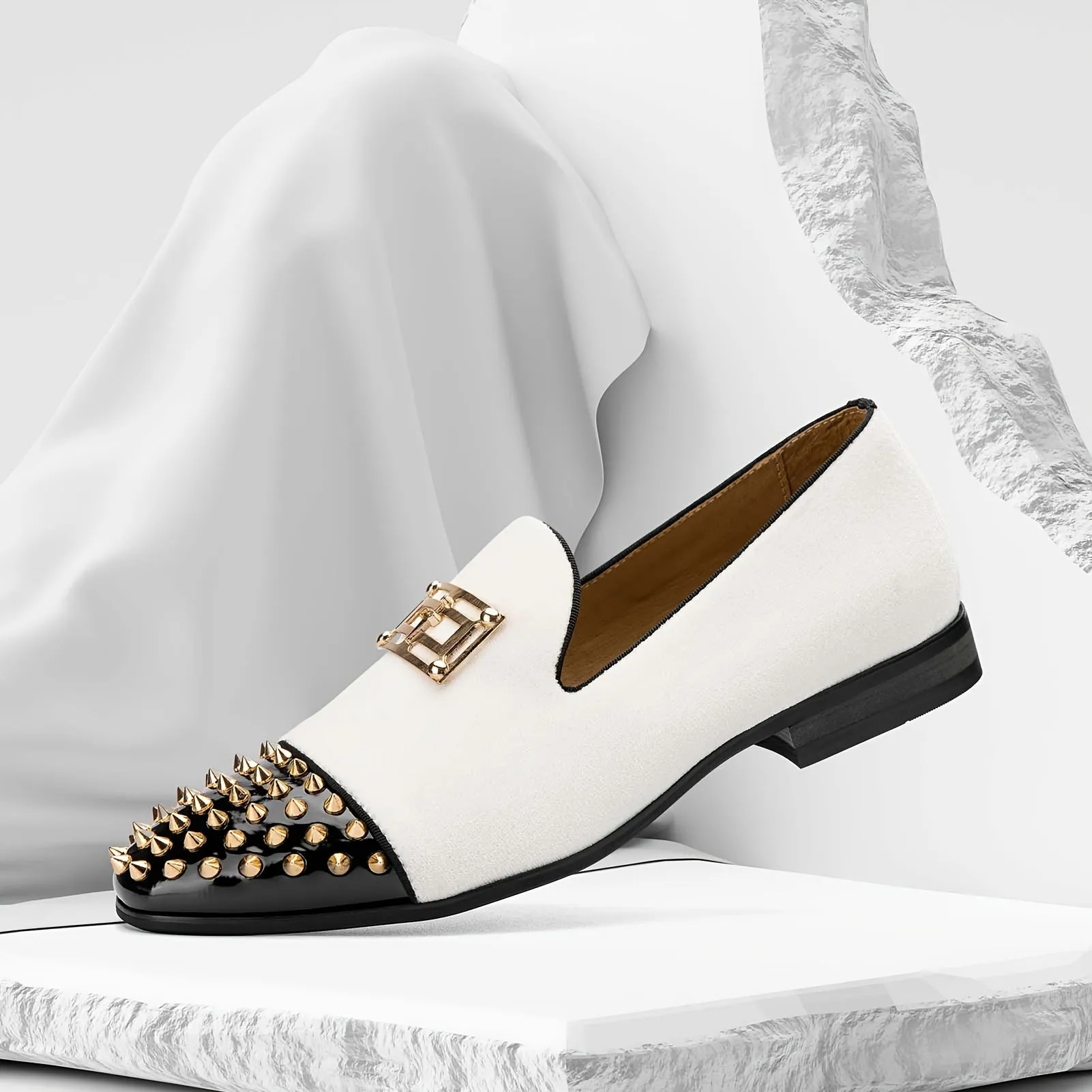 Men's Elegant Wedding Loafers Casual Lightweight Shoes