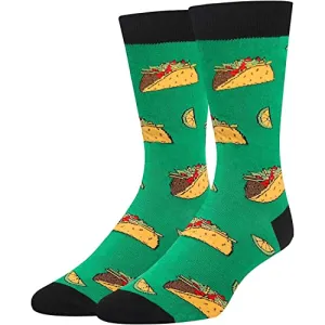Men's Food Socks, Taco Socks, Mexican Theme Socks, Taco Gifts, Taco Lover Presents, Gifts For Young Men, Fast Food Lover Socks, Taco Tuesday, Mexican Theme Socks