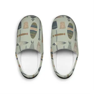 Men's Indoor Slippers - Fishing Line