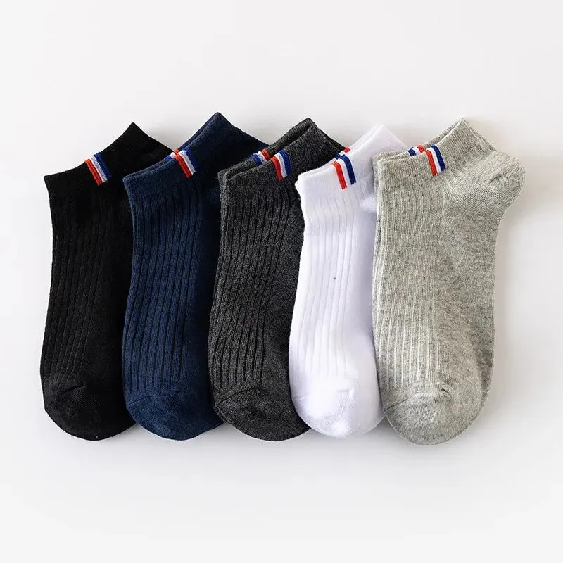 Men's Sports Boat Socks  Breathable Cotton,