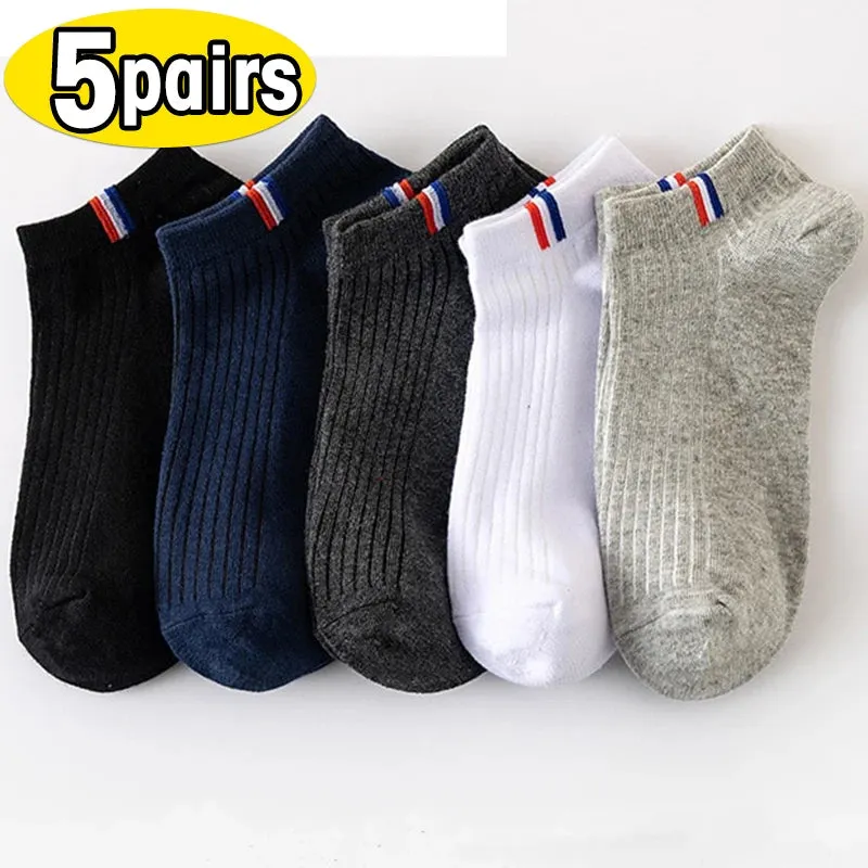 Men's Sports Boat Socks  Breathable Cotton,