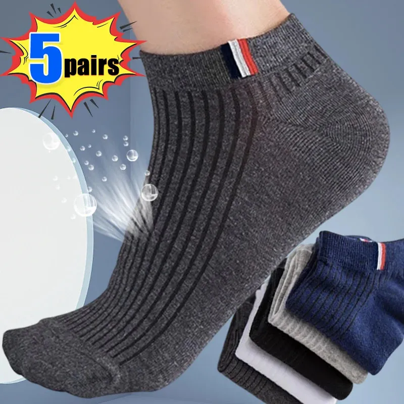 Men's Sports Boat Socks  Breathable Cotton,