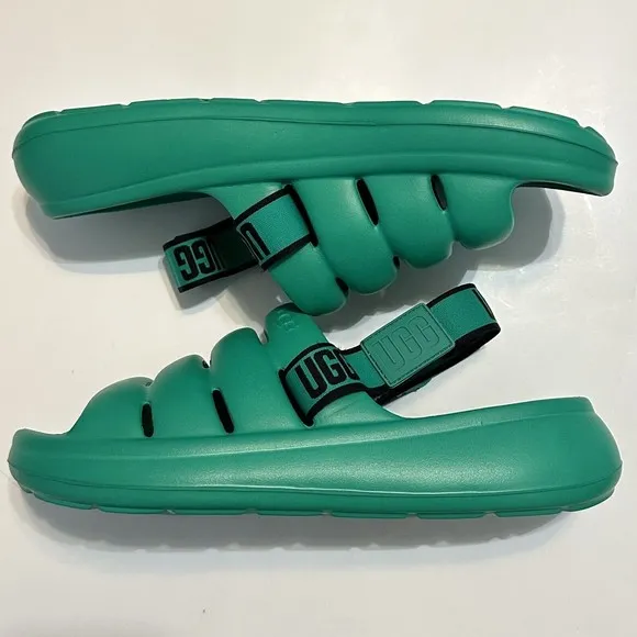 Men's UGG Sport Yeah Sandal Slide Green Size 9 US [1132150] EDGR