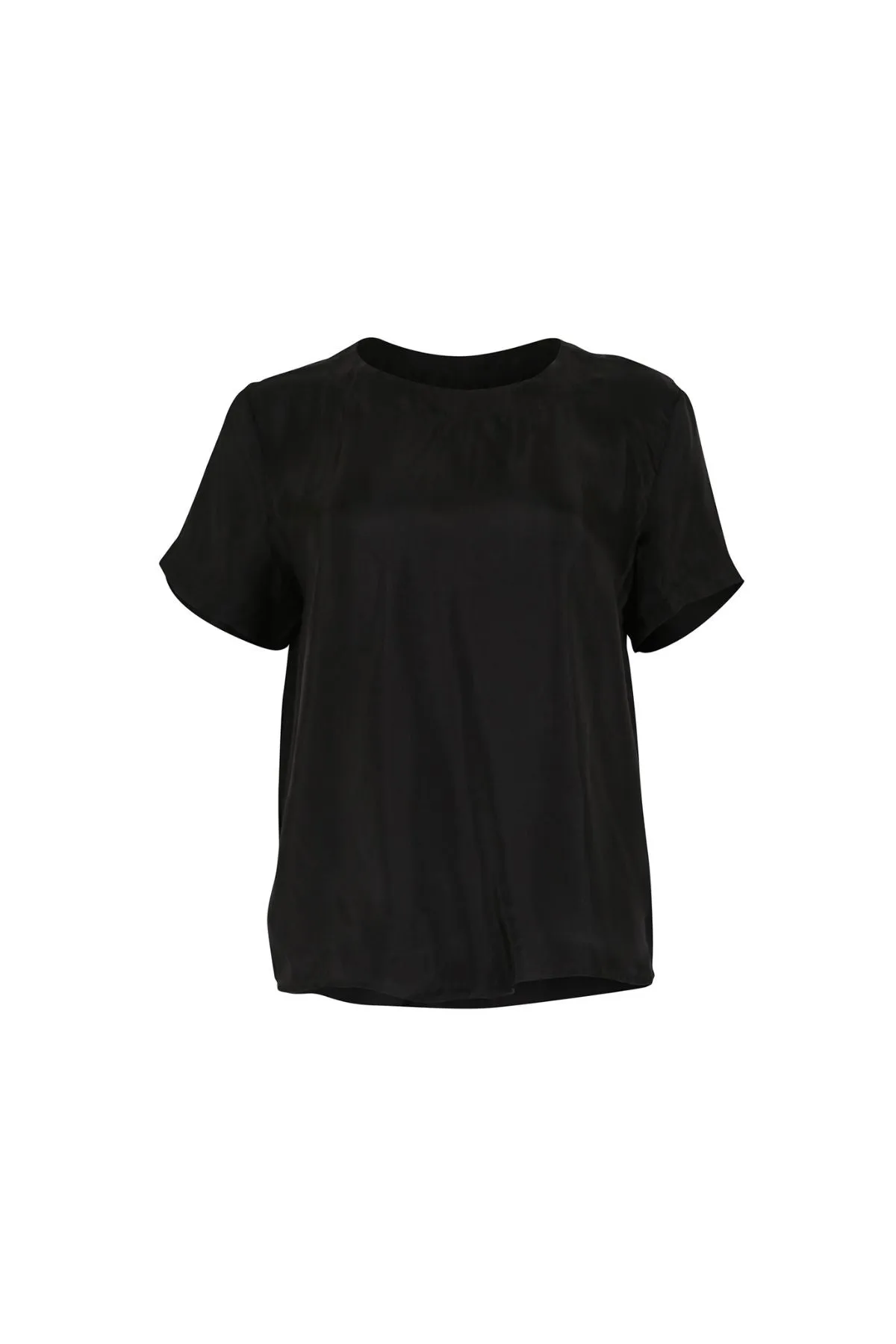 Metropolitan Top Black Wash in Plush Cupro-Viscose