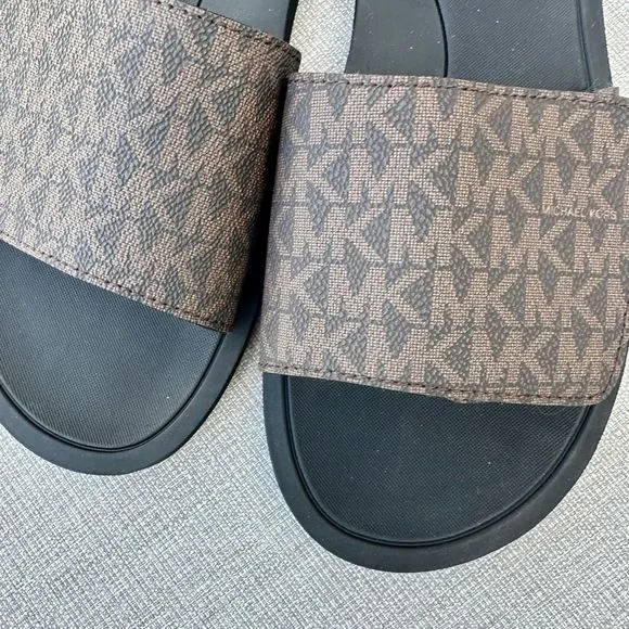 Michael Kors Eva signature slide sandal.