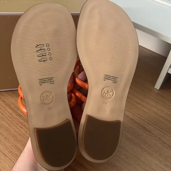 Michael Michael Kors The Hampton Flat Sandal Womens Size 7