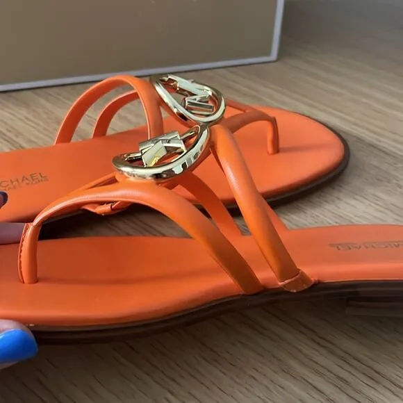 Michael Michael Kors The Hampton Flat Sandal Womens Size 7