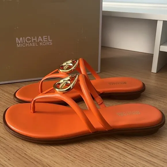 Michael Michael Kors The Hampton Flat Sandal Womens Size 7