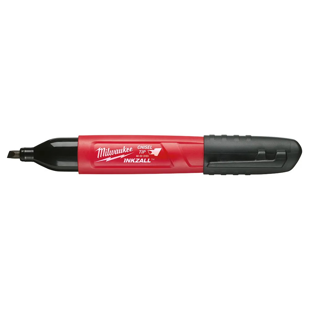 Milwaukee 48-22-3130 INKZALL Black Chisel Tip Marker (Bulk)