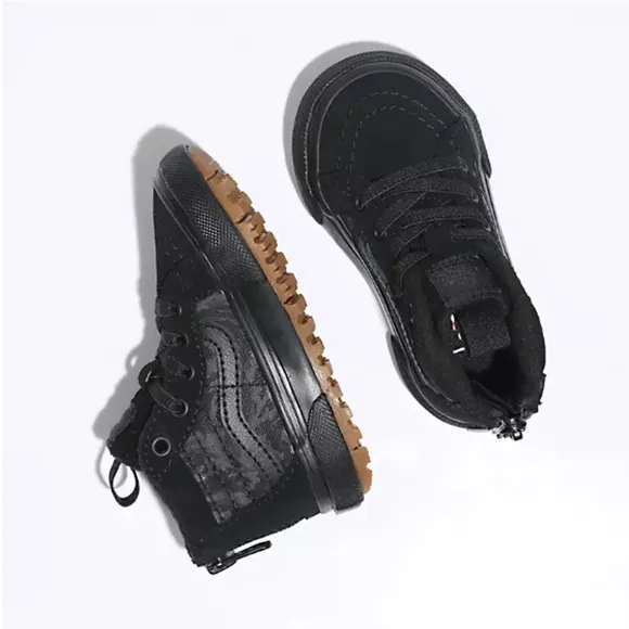 NEW Vans Toddler Sk8-Hi Zip MTE Skate Shoe Camo Mono Black Size 4.5TD