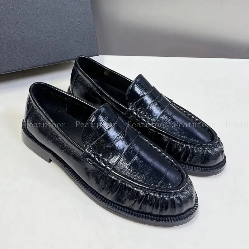 New Women Flats  Top Quality Fashion Size 35-40 Leather  Mary Janes Woman Dance Shoes Loafers  Woman Shoes