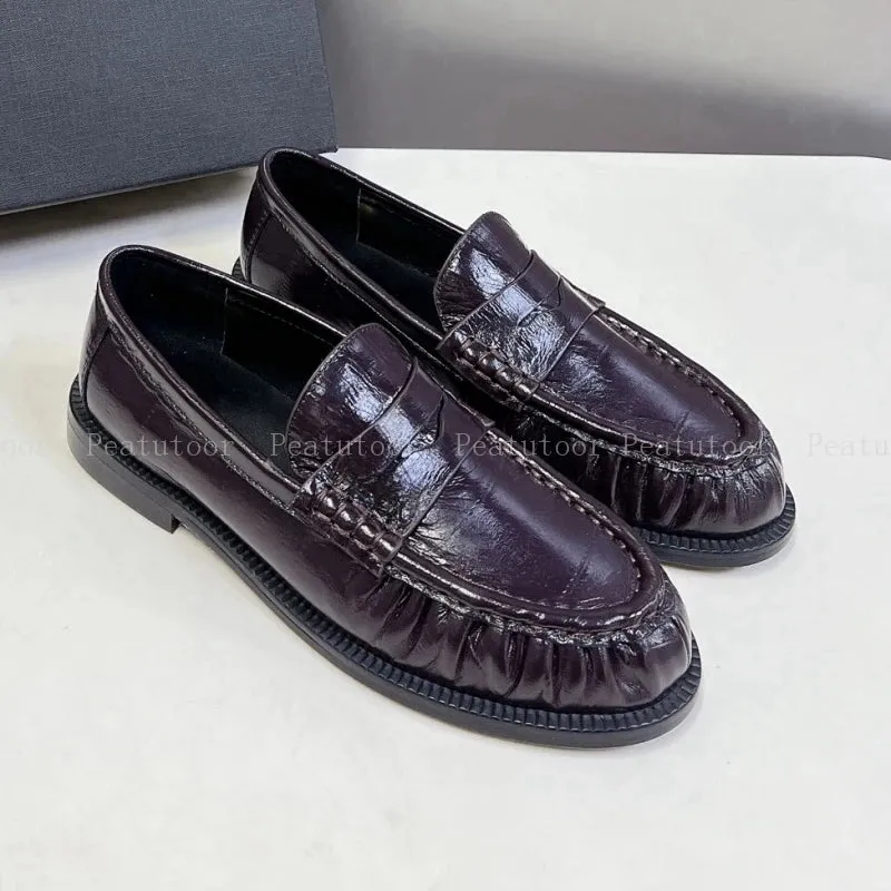New Women Flats  Top Quality Fashion Size 35-40 Leather  Mary Janes Woman Dance Shoes Loafers  Woman Shoes