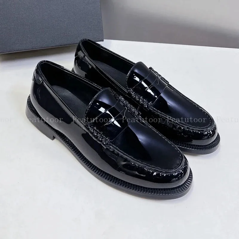 New Women Flats  Top Quality Fashion Size 35-40 Leather  Mary Janes Woman Dance Shoes Loafers  Woman Shoes
