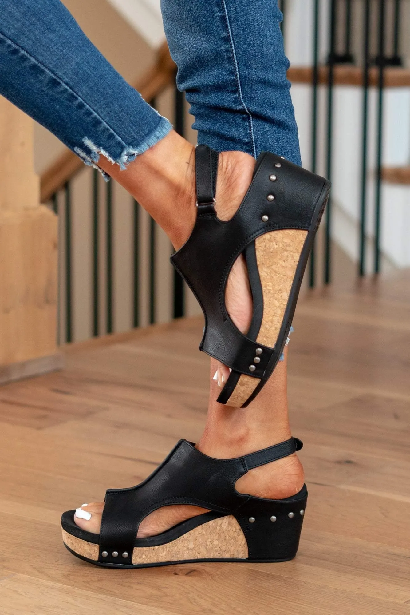 Nora® | Tulum Sandals Comfortable Open Toe Leather Wedges