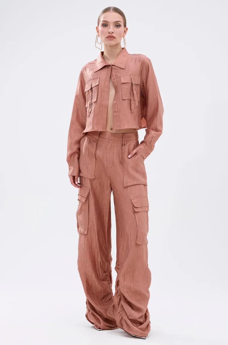 NOT ALONE BUTTON DOWN TOP