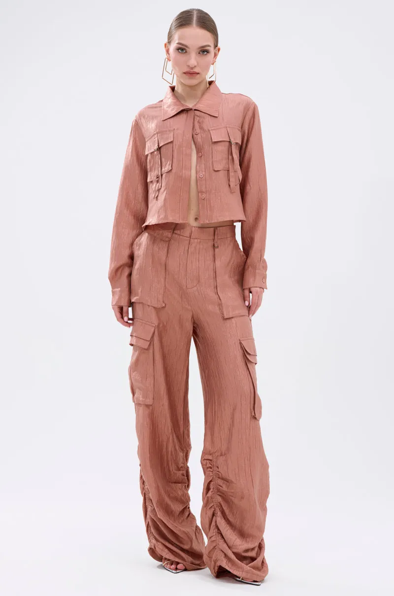 NOT ALONE BUTTON DOWN TOP