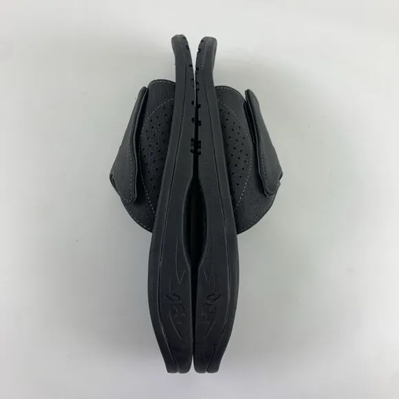 Olukai Nalu Slide Sandal Black Adjustable Water Friendly Comfort Grip Mens 11