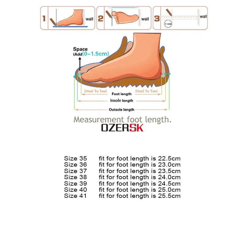 OZERSK Summer Women's Loafers Hollow Breathable Slip on Elegant Fashion Casual Non-Slip Single Mother Flat Shoes