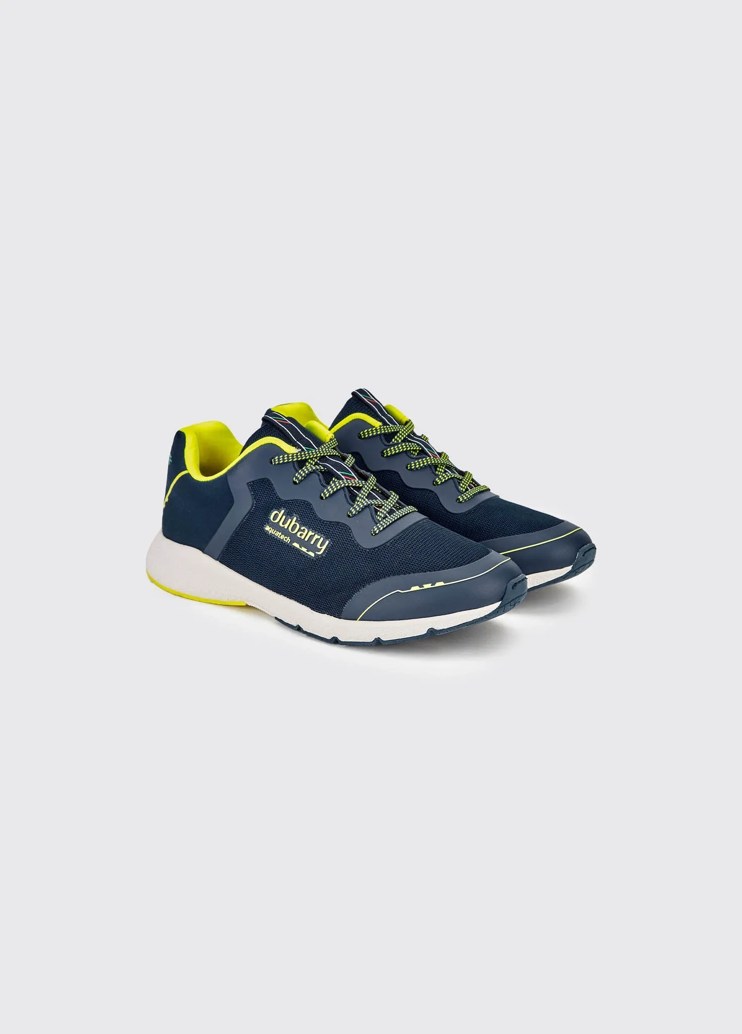 Palermo Ladies' Lightweight Sporty Sneaker - Navy/Citrus