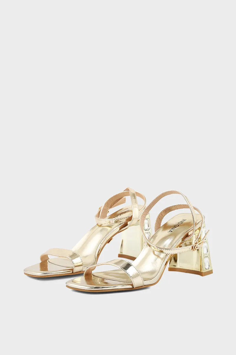 Party Wear Sandal I23713-Golden